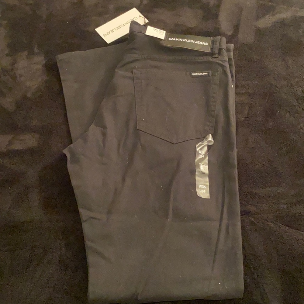 Calvin Klein Black jeans. Slim straight size W36 L34